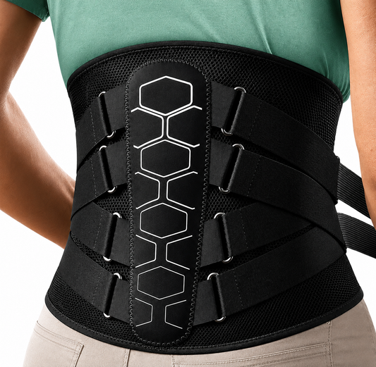 Adjustable Lumbar Support Brace with Ergonomic Back Support