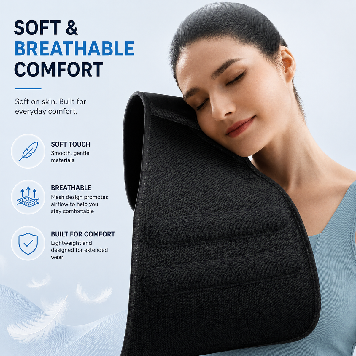 Adjustable Lumbar Support Brace with Ergonomic Back Support