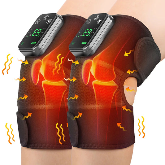 Rechargeable Heated Knee Massager with Vibration