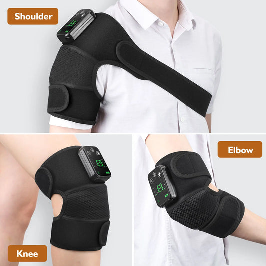 Rechargeable Heated Knee Massager with Vibration